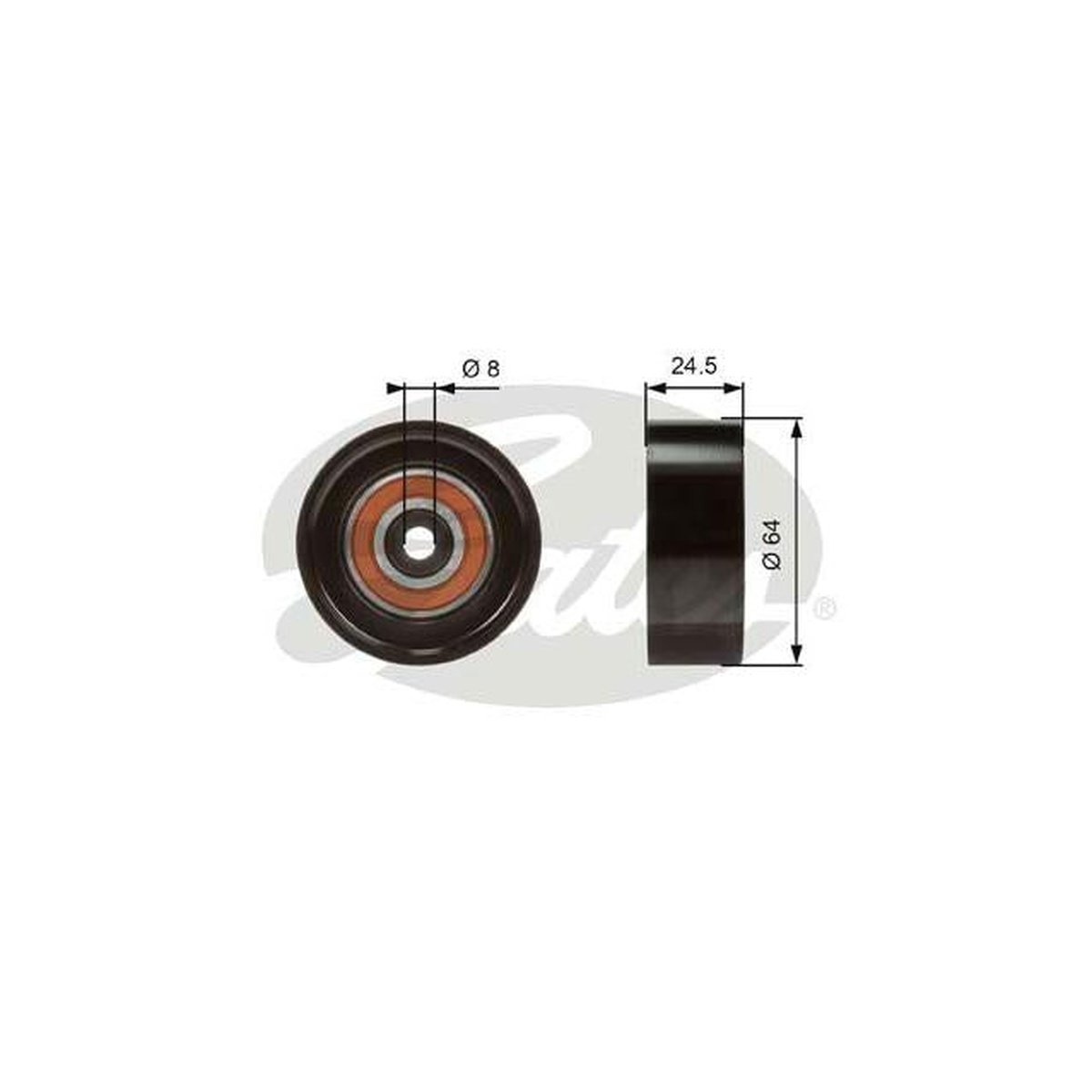 Gates Engine Idler Pulley 38097