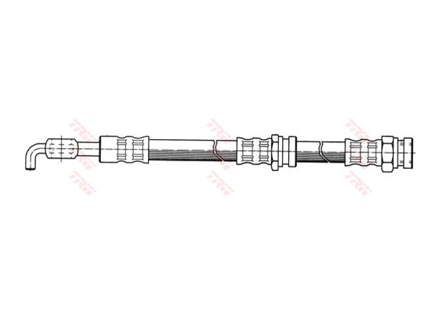 TRW Brake Hose Front PHD239