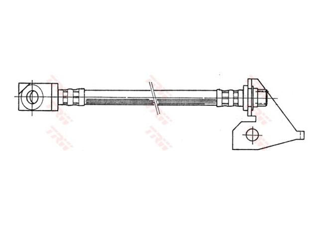 TRW Brake Hose Front LH PHD776
