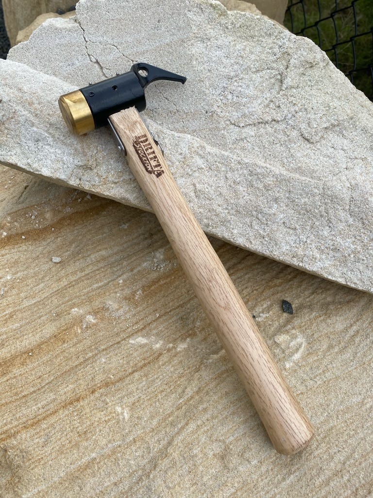 Hammer brass face wood handle