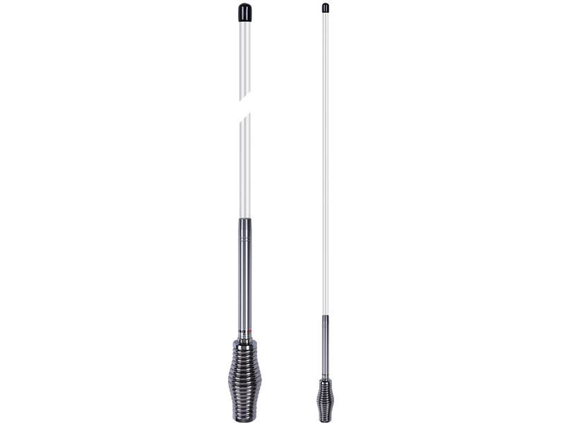 GME UHF CB Spring Base Fibreglass Radome Antenna 6.6dB 1040mm White AE4702