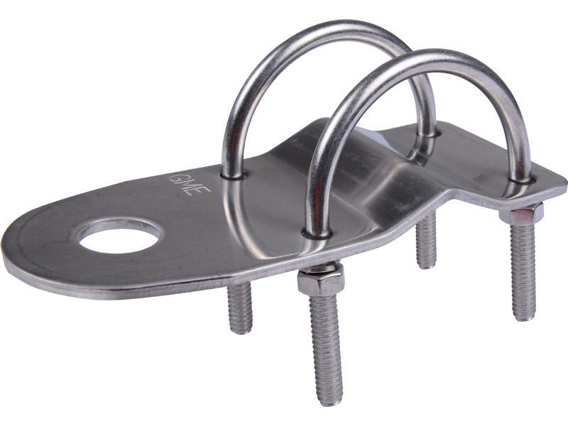 GME Bull Bar Antenna Bracket w/ ""U"" Bolts Stainless MB408SS