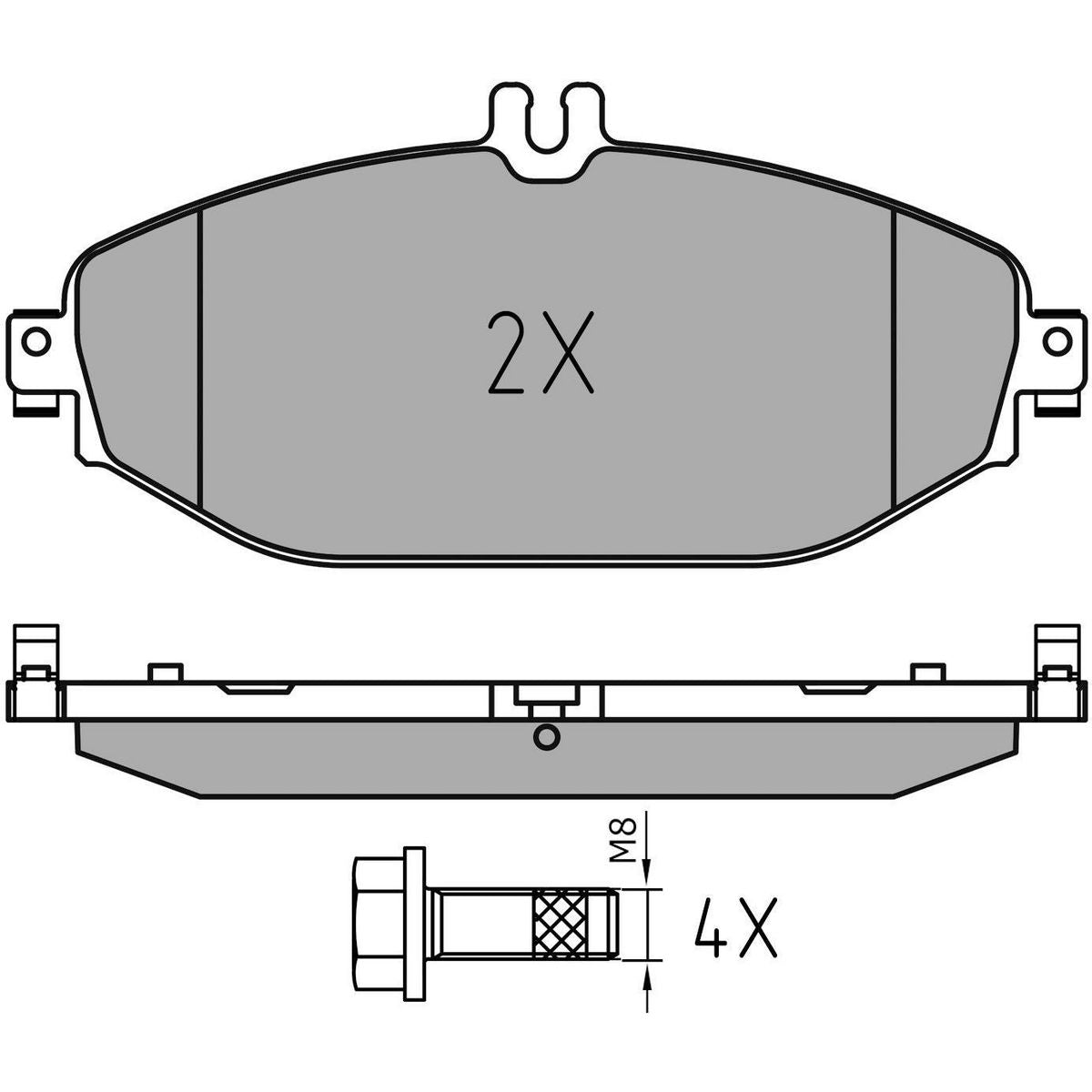MEYLE Original Brake Pad Set Front 025 220 7619