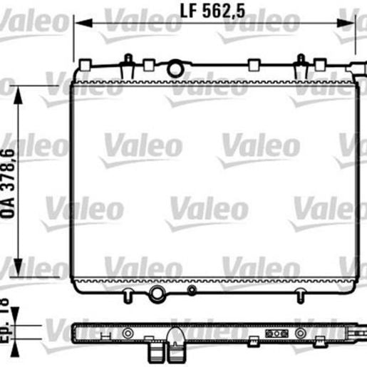 Valeo Radiator fits Peugeot 206 Manual 99-02 732904