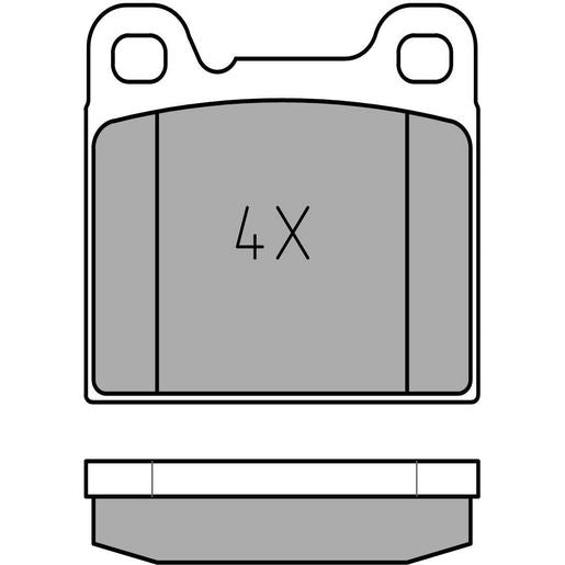 MEYLE Original Brake Pad Set Rear 025 207 5514