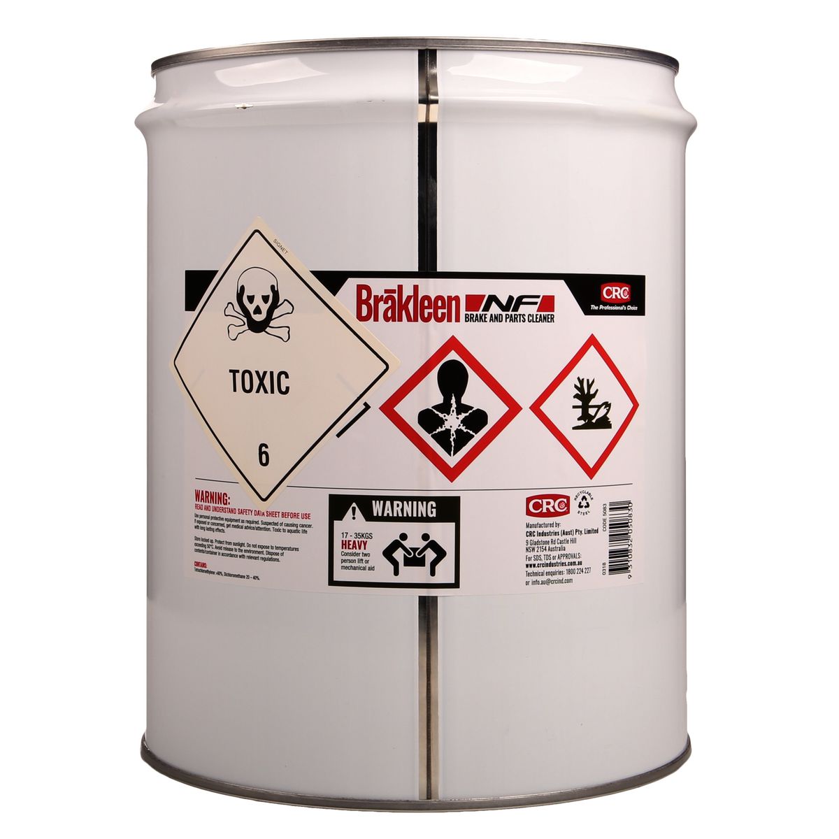 CRC Brake Clean Drum 20L 5083