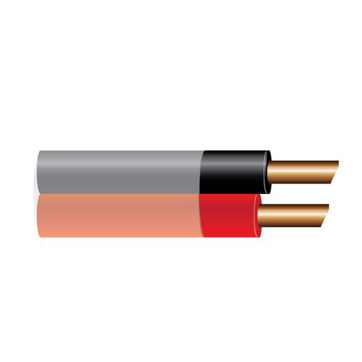OEX 2 B&S Twin Core Battery Cable, Red/Black With Clear Sheath - 30M Roll ACX0843/30