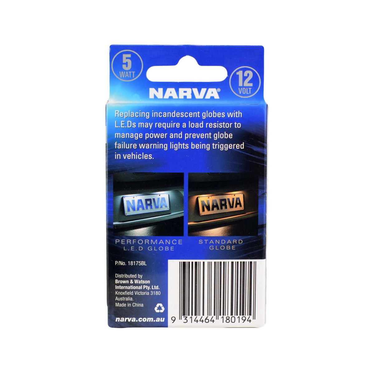 Narva Signalling Resistor Module Pair 5W 18175BL