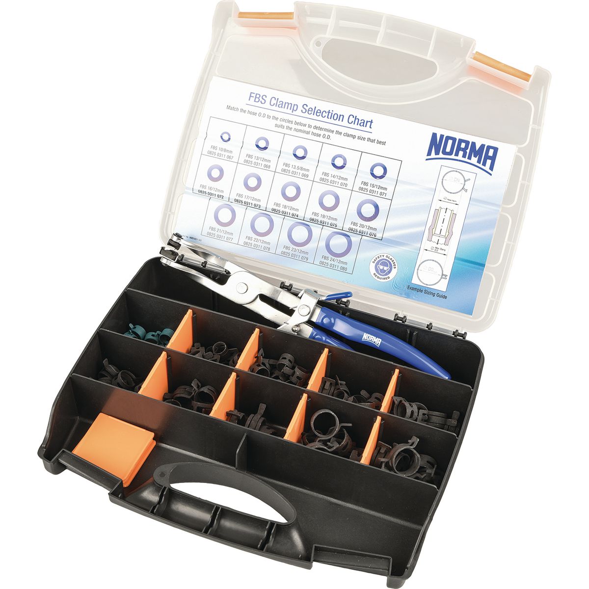 Norma Fbs Springband 105 Piece Grab Kit Pliers Included FBS105GK