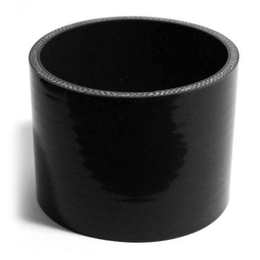 SAAS Silicone Straight Hose 89 x 89 x 76mm Black SSH898976