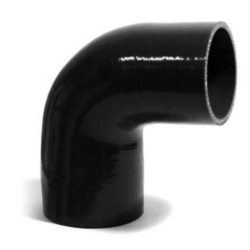 SAAS Silicone 90 Degree Reducer 76 x 89mm Black SSH907689