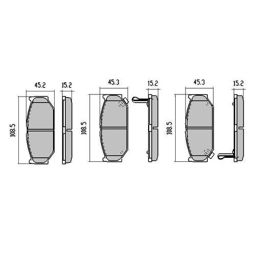 RDA Phantom Ceramic Brake Pad Set Front RDC1818