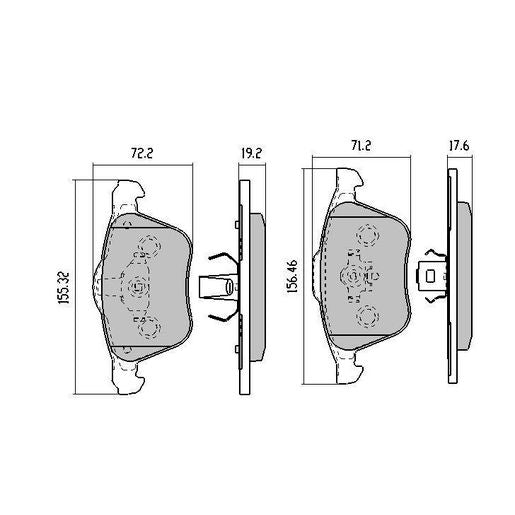 RDA Phantom Ceramic Brake Pad Set Front RDC1658