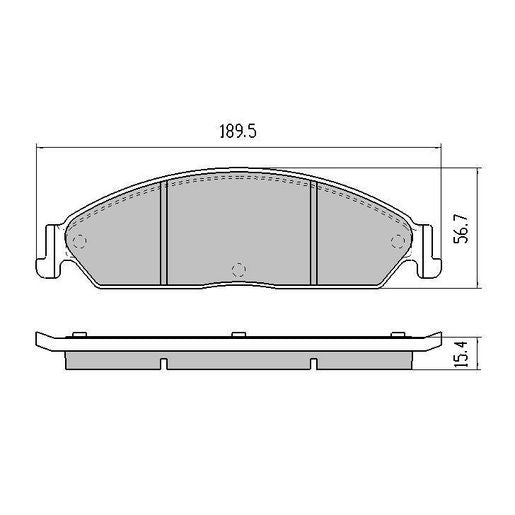 RDA Phantom Ceramic Brake Pad Set Front RDC1473