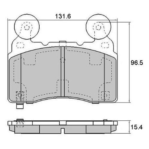 RDA Phantom Ceramic Brake Pad Set Front RDC2223