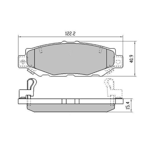 RDA Phantom Ceramic Brake Pad Set Rear RDC1396