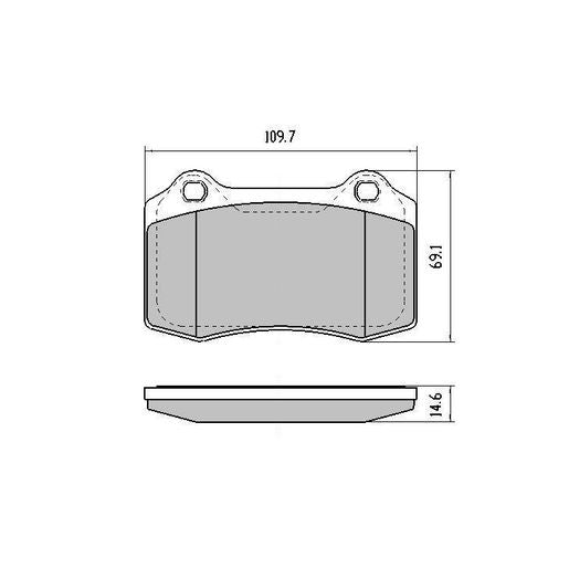 RDA Phantom Ceramic Brake Pad Set Rear RDC2157