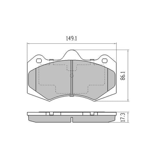 RDA Phantom Ceramic Brake Pad Set RDC2164