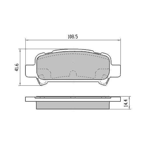 RDA Phantom Ceramic Brake Pad Set Rear RDC1379