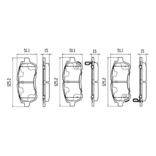 RDA Phantom Ceramic Brake Pad Set Front RDC2091