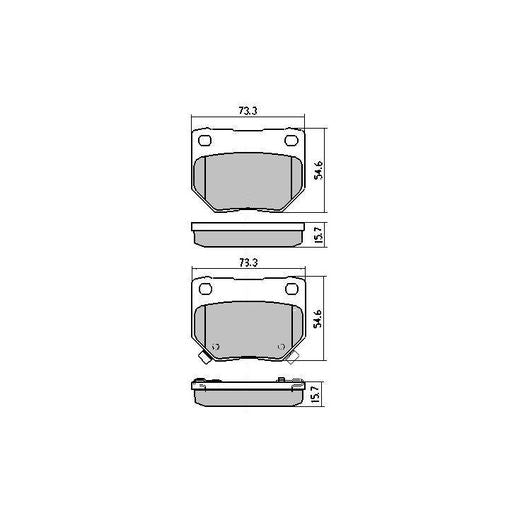 RDA Phantom Ceramic Brake Pad Set Rear RDC1220