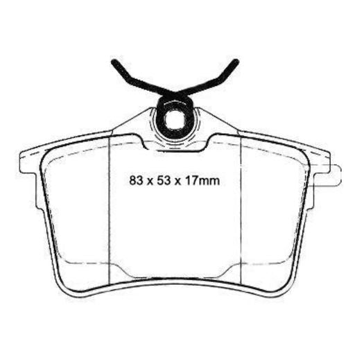 RDA Phantom Ceramic Brake Pad Set Front RDC2017