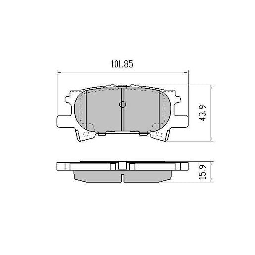 RDA Phantom Ceramic Brake Pad Set Rear RDC1975