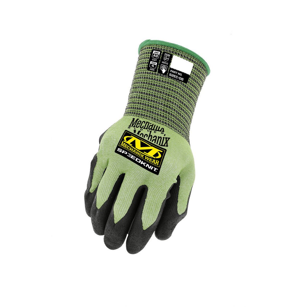 Mechanix Wear SpeedKnit C3 Cut-Resistant Gloves Green Small