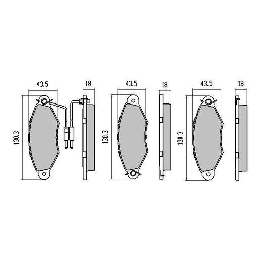 RDA Phantom Ceramic Brake Pad Set Front RDC2026