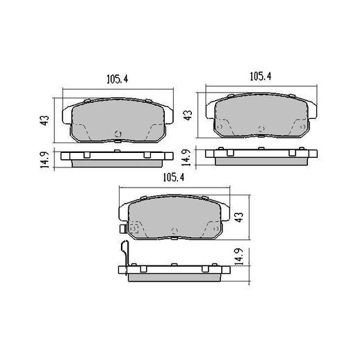 RDA Phantom Ceramic Brake Pad Set Rear RDC1671