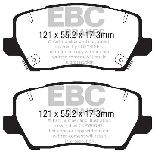 RDA Phantom Ceramic Brake Pad Set Front RDC2448