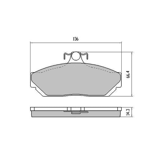 RDA Phantom Ceramic Brake Pad Set Front RDC1023