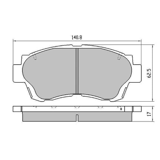 RDA Phantom Ceramic Brake Pad Set Front RDC1209
