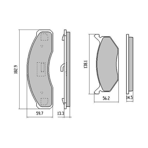 RDA Phantom Ceramic Brake Pad Set Front RDC1004