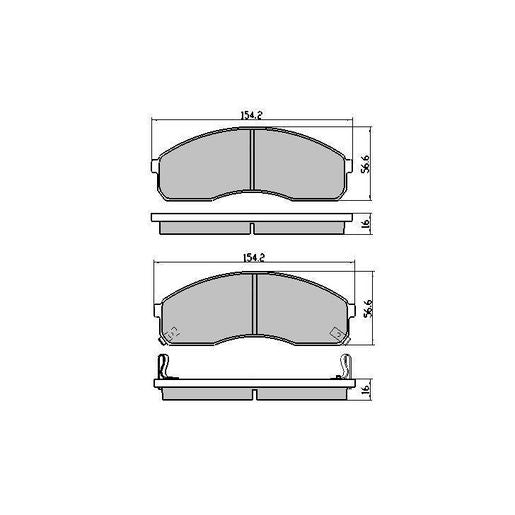 RDA Phantom Ceramic Brake Pad Set Front RDC1925