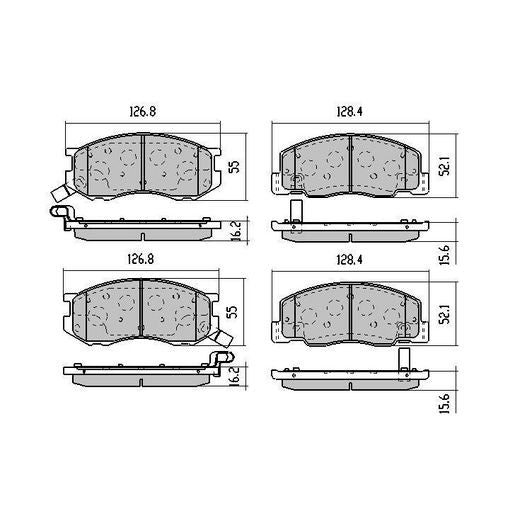 RDA Phantom Ceramic Brake Pad Set Front RDC1372