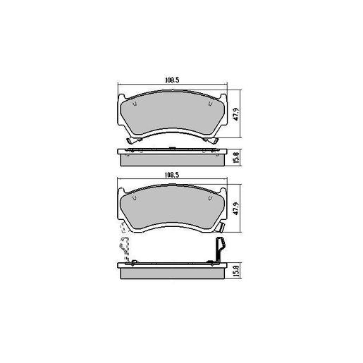 RDA Phantom Ceramic Brake Pad Set Front RDC1302