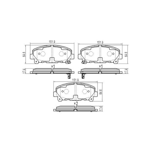 RDA Phantom Ceramic Brake Pad Set Front RDC2261