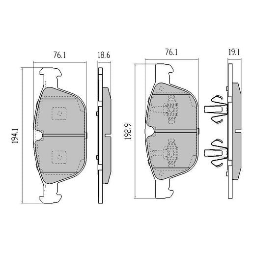 RDA Phantom Ceramic Brake Pad Set Front RDC2198