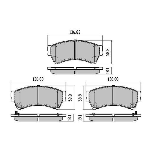 RDA Phantom Ceramic Brake Pad Set Front RDC2063