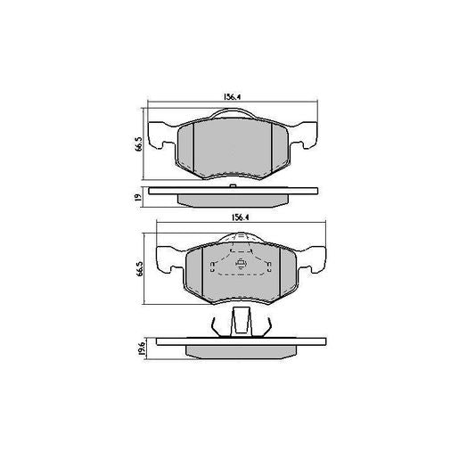 RDA Phantom Ceramic Brake Pad Set Front RDC1426