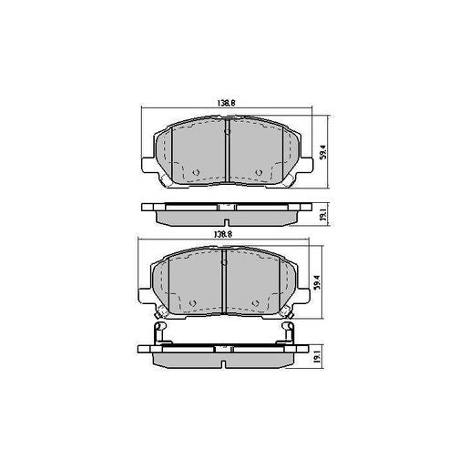 RDA Phantom Ceramic Brake Pad Set Rear RDC1488