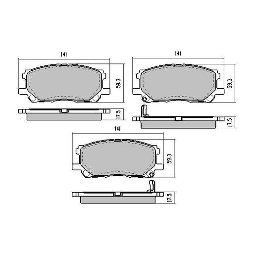 RDA Phantom Ceramic Brake Pad Set Front RDC1517