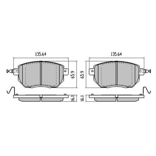 RDA Phantom Ceramic Brake Pad Set Front RDC1516