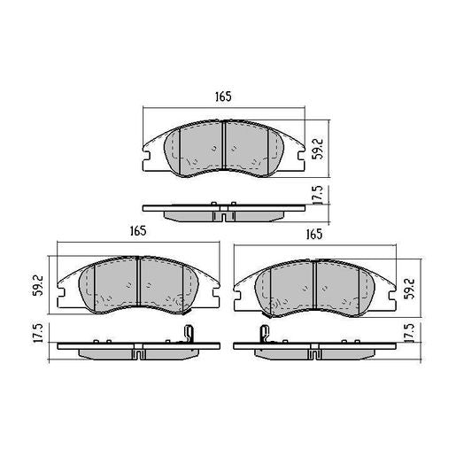 RDA Phantom Ceramic Brake Pad Set Front RDC1993
