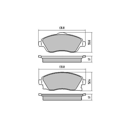 RDA Phantom Ceramic Brake Pad Set Front RDC1471