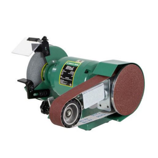 Abbott & Ashby Industrial Bench Grinder 8in. w/ Linishing Attachment AA362W8