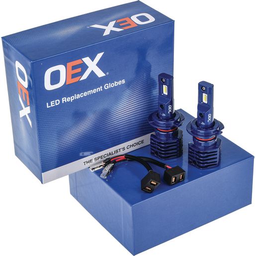 OEX 12/24V LED Headlight Upgrade Globes V2 - H7 3600Lm 6000K (Pair) GLX08H7V2