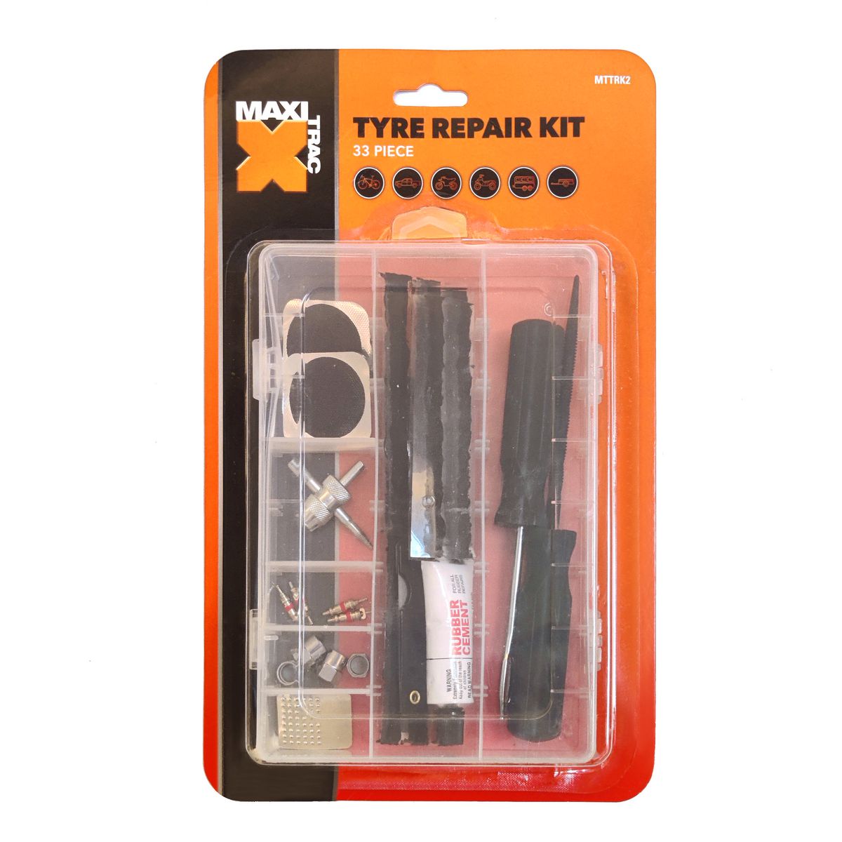 Maxi Trac Tyre Repair Kit 33 Piece MTTRK2