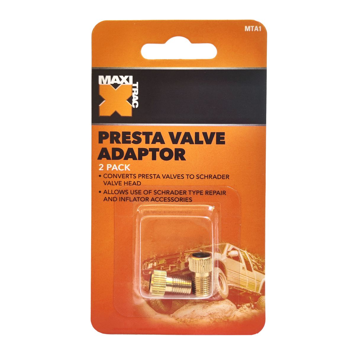 Maxi Trac Presta To Schrader Adaptors MTA1